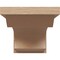 Ekena Millwork 8"W x 16"D x 8"H Wide Emerson Rough Cedar Woodgrain TimberThane Corbel, Primed Tan CORUR08X16X08EMRRCPR - alternate 4